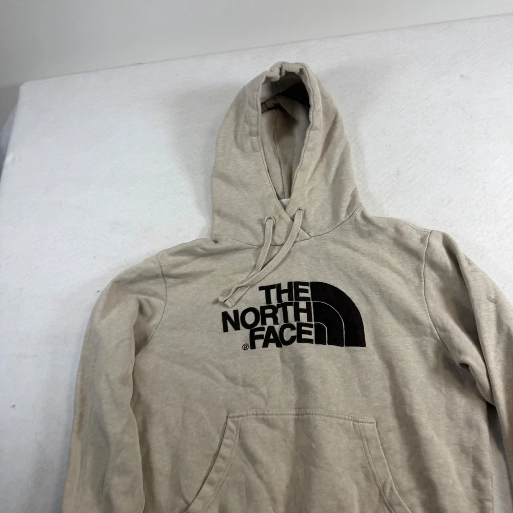The North Face Mens Tan Logo Pullover Hoodie Sweatshirt Medium 8189